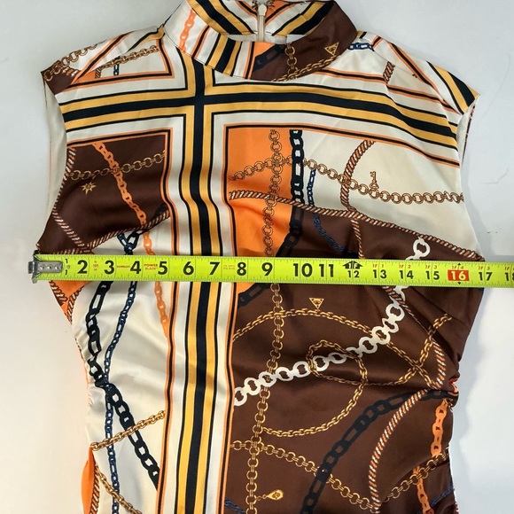 NWT Alden Adair Estelle Dress Equestrian Print Ruffle Hem Size XS - Picture 10 of 14